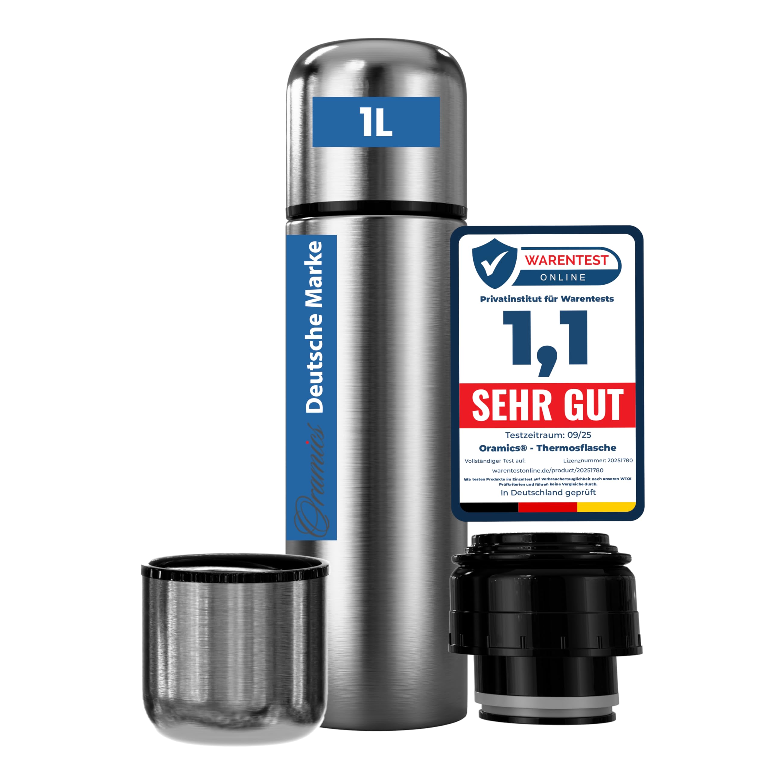 Oramics 500 ml, 750 ml or 1000 ml Thermos Flask with Push Button Oramics 500 ml, 750 ml or 1000 ml Thermos Flask with Push Button